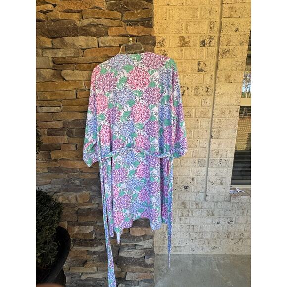 Vera Bradley Hydrangea Robe-Size S/M P/M - Picture 6 of 6